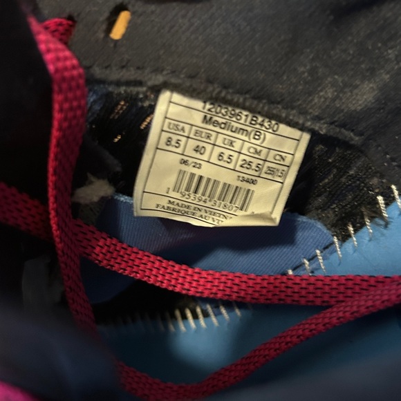 Brooks Hyperion Running Shoes Peacoat Blue  Lilac Rose Womens Size 8.5 - Picture 4 of 5